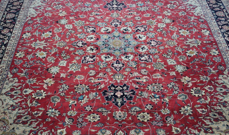 Fine Tabrizz Design Hand Knotted Wool Floral Chinese Oriental Rug 8'5"x11'9" gallery