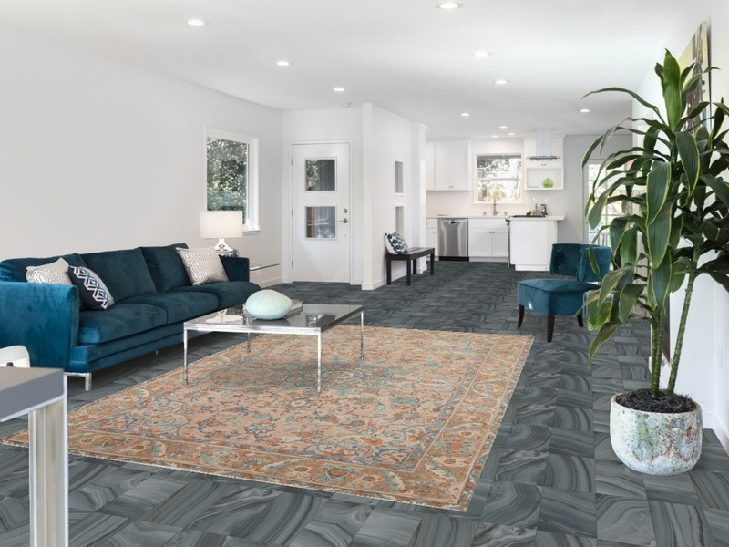 Distressed Floral Area Rug 6x10 Ft Handmade Traditional Living Room Wool Carpet gallery