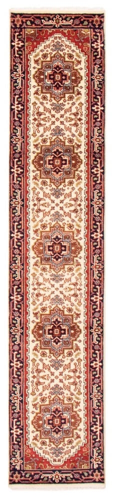 Vintage Hand-knotted Runner Rug 2'7" x 12'2" Traditional Oriental Wool Carpet