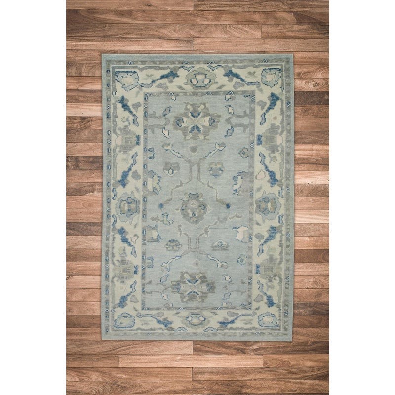 Vintage Turkish Oushak Rug, Beige 9X12 ft, Handmade Wool, Bohemian Anatolian gallery