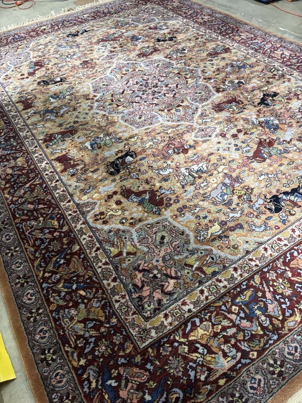 AUTHENTIC AMERICAN KARASTAN HUNTING PATTERN #723 RUG CARPET 8' 8" x 12' gallery