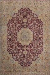 Antique Vegetable Dye Traditional Living Room Area Rug 10×13 ft Hand-knotted