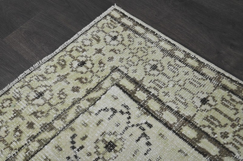 Oushak 5x8,Turkish Rug,vintage,anatolian,BEIGE,kilim,Bohemian,handmade,wool gallery