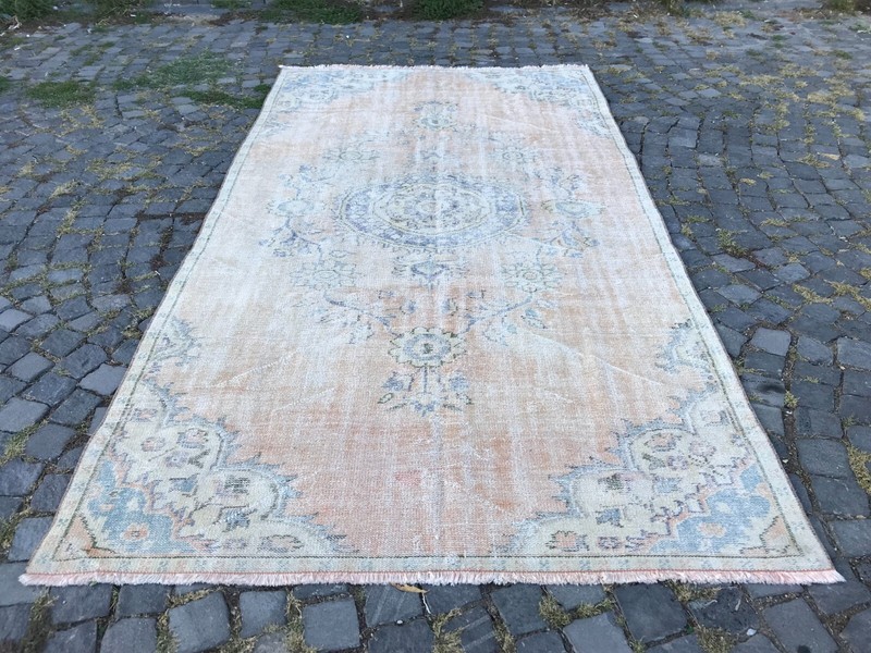 Handmade Rug Turkish Area Rug Vintage Rug Oushak Rug Antique Rug Bohemian Rug gallery