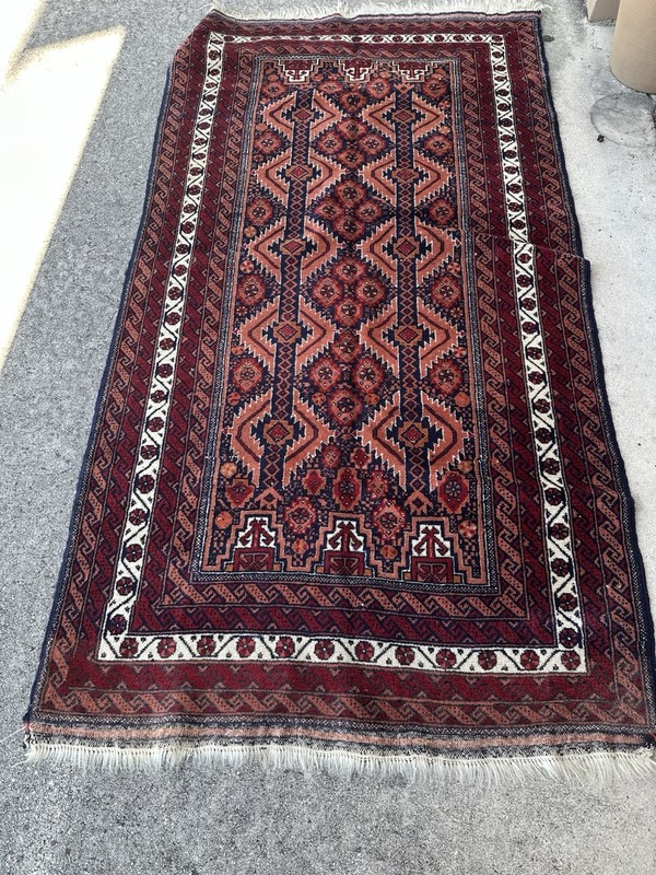 Vintage Baloouchi Tribal Handmade Oriental Rug 74”x42” gallery