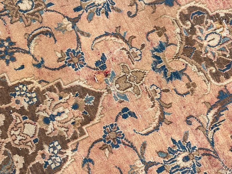 7' X 10' Vintage Distressed Per'sian Handmade Wool Rug gallery