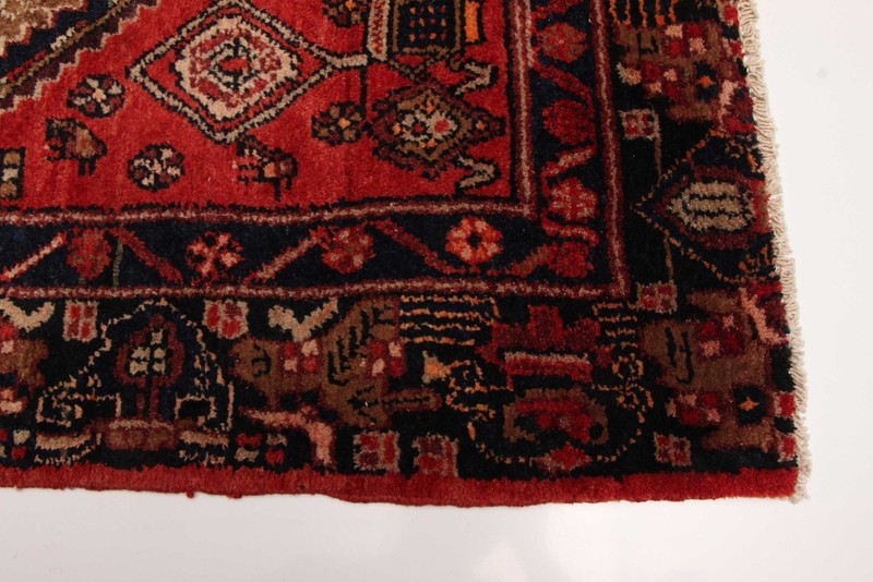 Vintage 4'1" x 5'11" Traditional Hand Knotted Vegetable Dye Wool Area Rug gallery