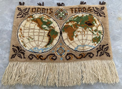 Vintage Handmade Scandinavian Wool Wall Hanging Tapestry 115×70 cm