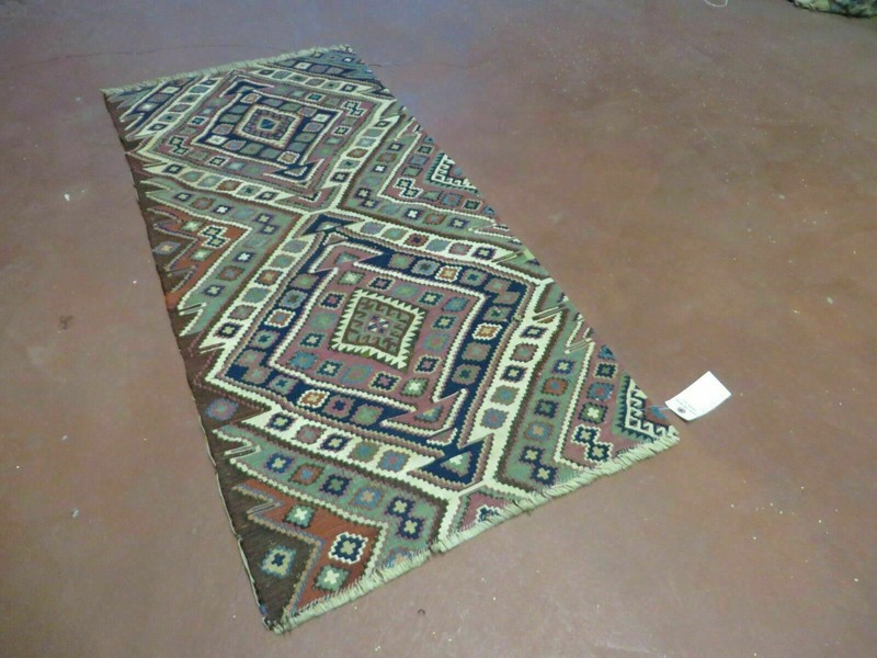 2' 1" X 4' 4" Antique Handmade Bagface Kilim Shirvan Caucasian Wool Rug Nice gallery