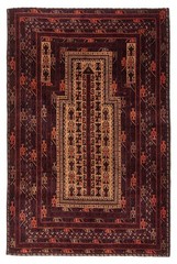 Vintage 3’0″ x 4’9″ Traditional Hand Knotted Vegetable Dye Wool Area Rug