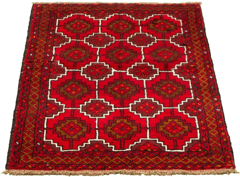 Vintage 3'4" x 5'5" Traditional Hand Knotted Vegetable Dye Wool Area Rug gallery