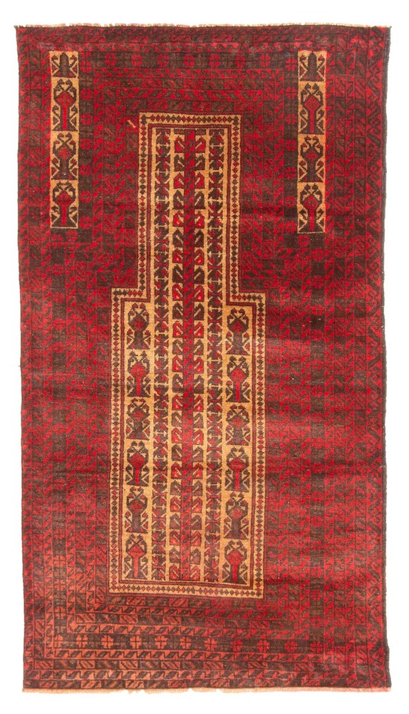 Vintage Traditional Hand-Knotted Area Rug 2'8" x 4'9" Oriental Wool Carpet