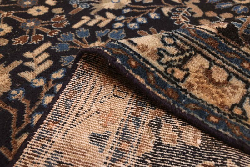 Vintage Hand-knotted Runner Rug 3'8" x 10'2" Traditional Oriental Wool Carpet gallery