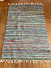 Large Swedish Hand Made Rag Rug (43 x 65 inches) 1930s RARE, HTF gallery