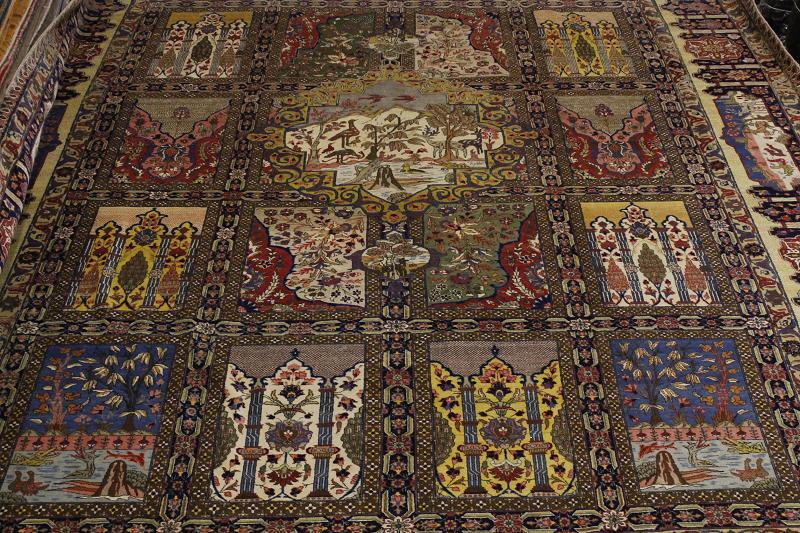 Antique Palace Sized Hand-made Tebriz Area Rug 14x17 Traditional Wool Carpet gallery