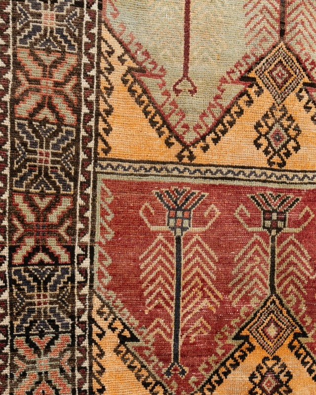 Vintage Turkish Oushak Rug 4'9 X 12'8 E24837 gallery
