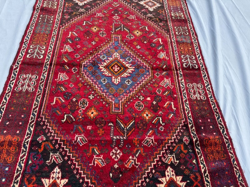4x6 ft Hand Knotted Vintage Afghan Area Rug Oriental Medallion Geometric Carpet gallery