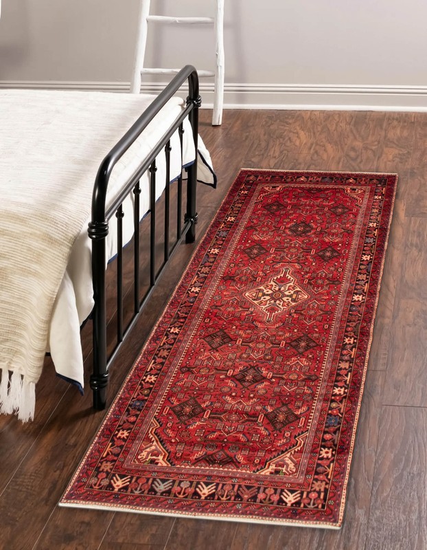 Vintage Hand-Knotted Area Rug 4'8" x 9'7" Traditional Oriental Wool Carpet gallery