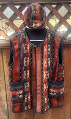19th Century Original Antique handmade Kilim Jacket And Hat