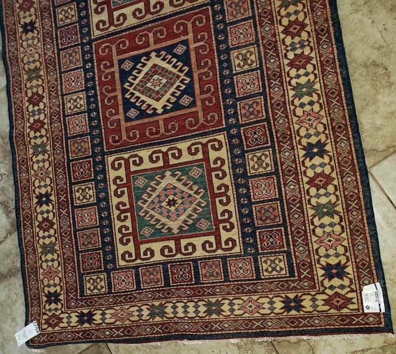 Antique Traditional Zanjan Tribal Caucasian Hand-Knotted Carpet Wool 5'8" x 4' gallery