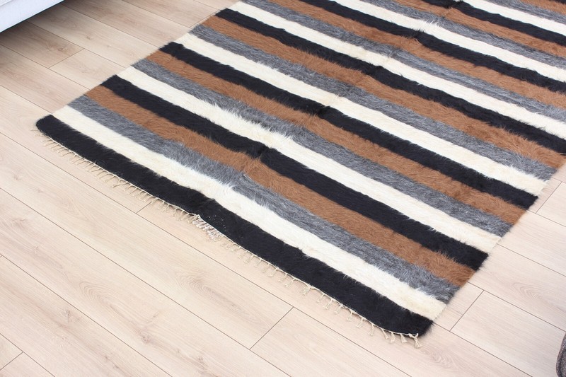 Blanket Siirt Blanket Turkish 5.45' x 6.69' Vintage Fast Shipment 11790 gallery
