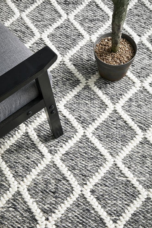 Huxley Hand Loomed Rug, 225 Cm Length X 155 Cm Width, Grey gallery