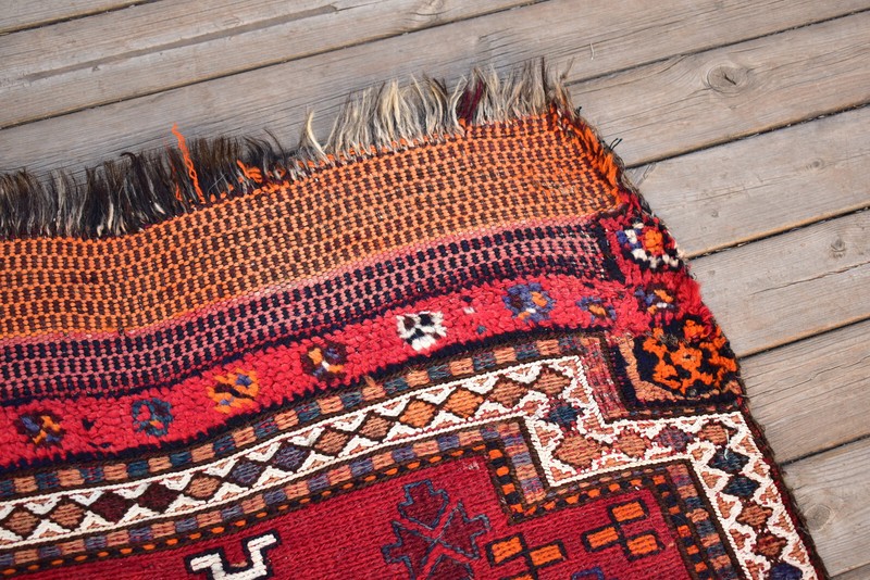Turkish Rug 32''x51'' Handwoven East Anatolian Vintage 2x4 Sumak Carpet 83x130cm gallery