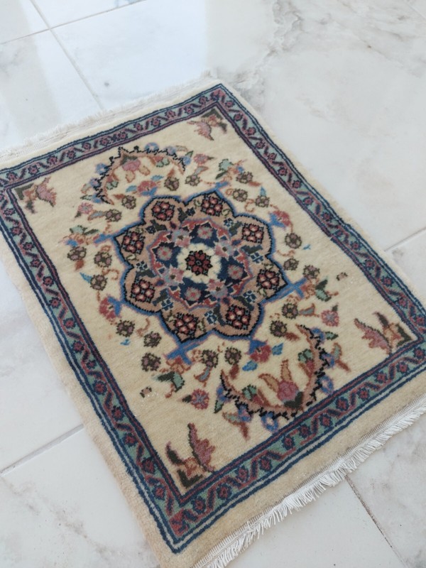2x2 Handmade Rug Vintage Rug Turkish Rug Oushak Rug Oushak Carpet Hereke Rug gallery