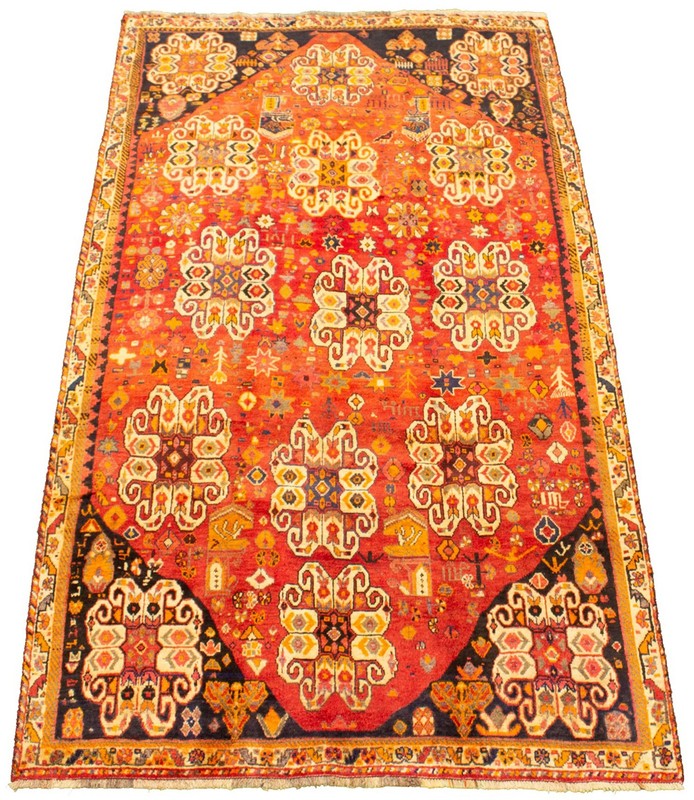 Vintage Hand-Knotted Carpet 4'9" x 8'6" Traditional Oriental Wool Area Rug gallery