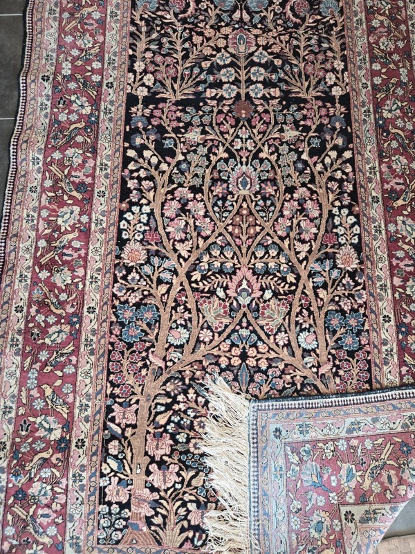 Fine Antique Genuine Middle Eastern Lavar Rug 99 X 55 Inches gallery