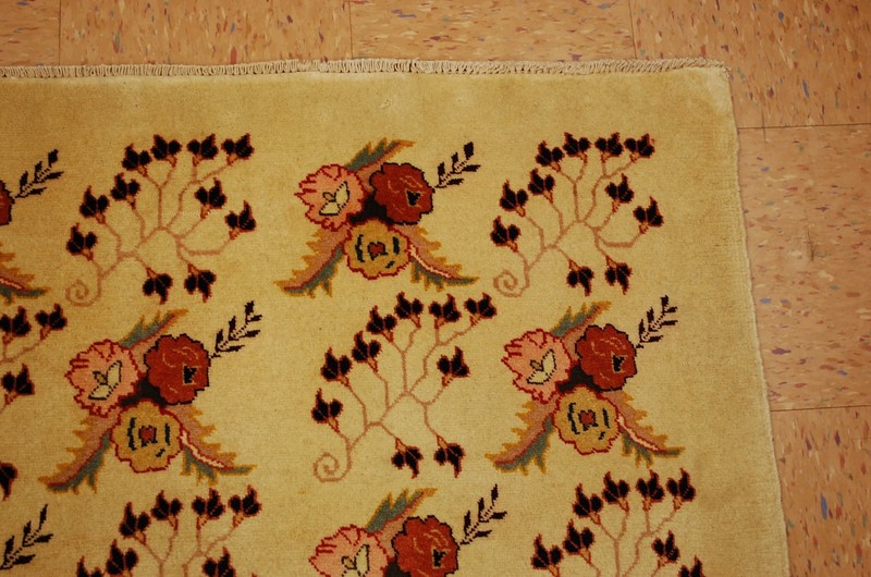 NATURAL WOOL Old Orintal Rugs, Hand Woven,knotted size Approximately 4'8" x6'10" gallery