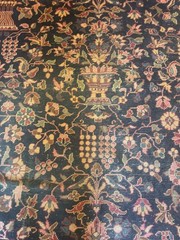 ANTIQUE THURKISH HANDMADE ANTIQUE RUG. CARPET .8X7