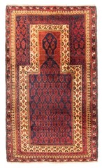 Traditional Vintage Hand-Knotted Area Rug 2’10” x 4’9″ Oriental Wool Carpet