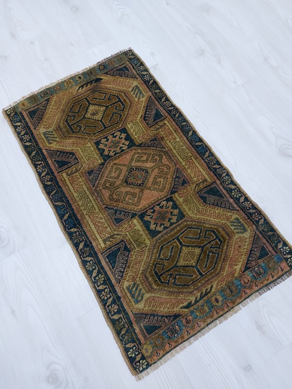 Rare Antique Rug Medium Runner Rug Handmade Old Decor Rug Free Shipping Rug n gallery