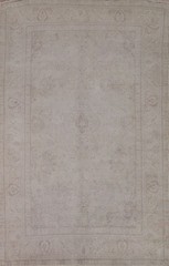 Muted Distressed Traditional Area Rug Vintage Hand-knotted Living Room Rug 7×10