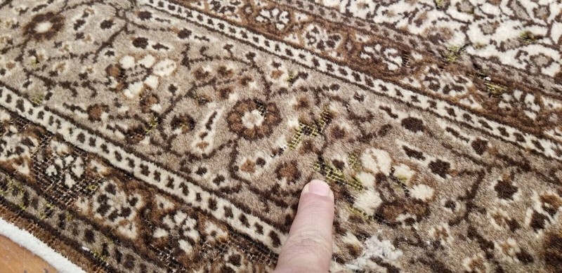 Bohomein Cr1930-1939s Antique Wool Pile Floral Patterned Bunyan Rug 6'5"×9'3" gallery