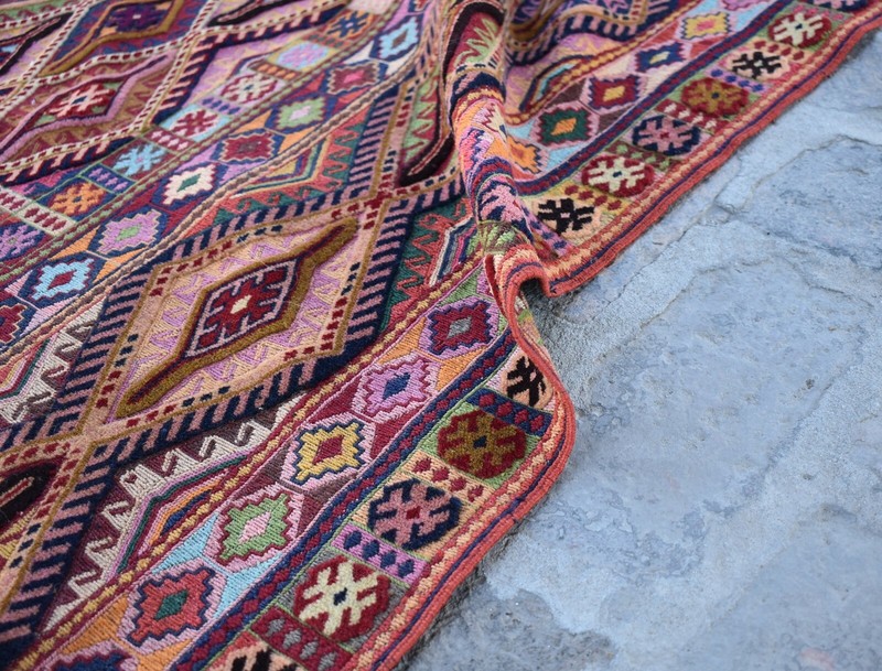 5'1 x 6'7 Fine quality handmade afghan moshvani beljik area rug, Merino wool rug gallery