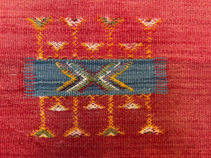 Vintage Moroccan Square Kilim 103x100 cm Kelim Wool Rug Medium 2524 gallery