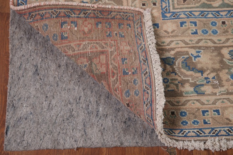 Handmade Wool Traditional Area Rug 8x11 Ft Salmon Wool Carpet Vintage Floral Rug gallery