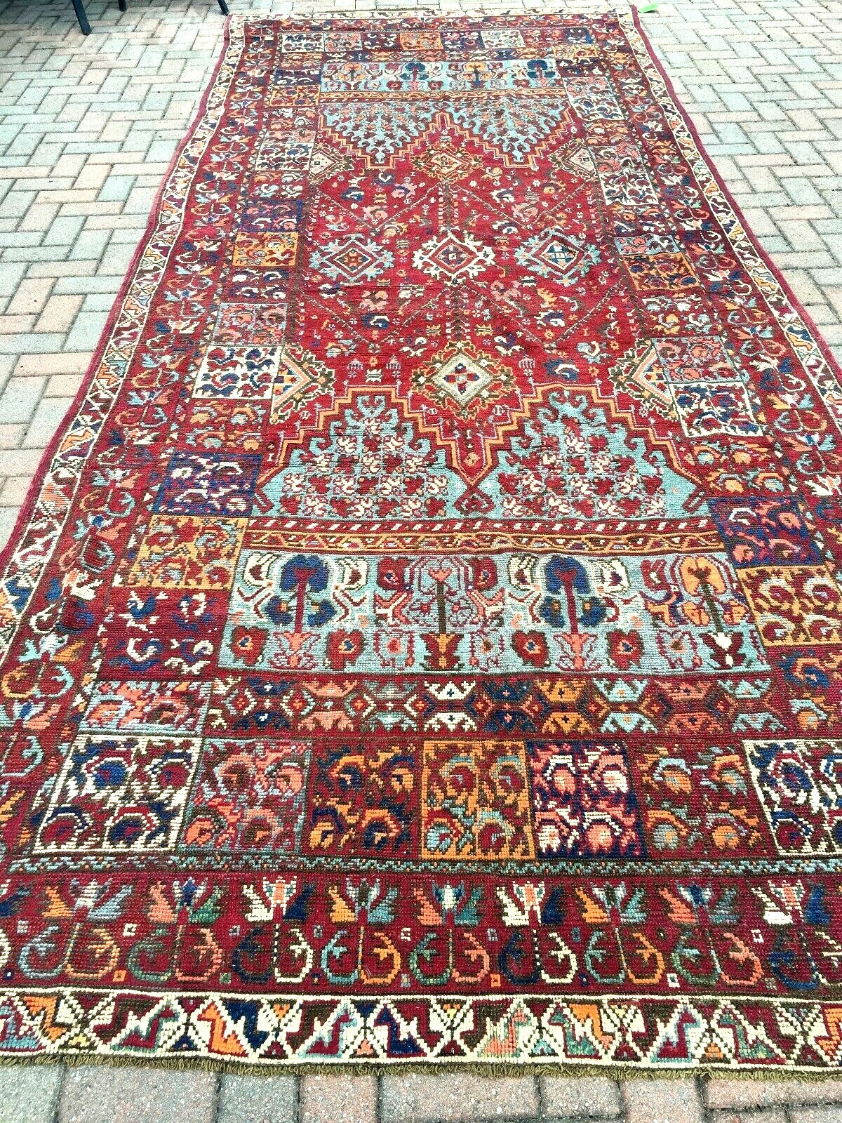 Antique Moroccan Rabat gallery size Carpet 5'5"x15'5" c. late 19th cent. gallery