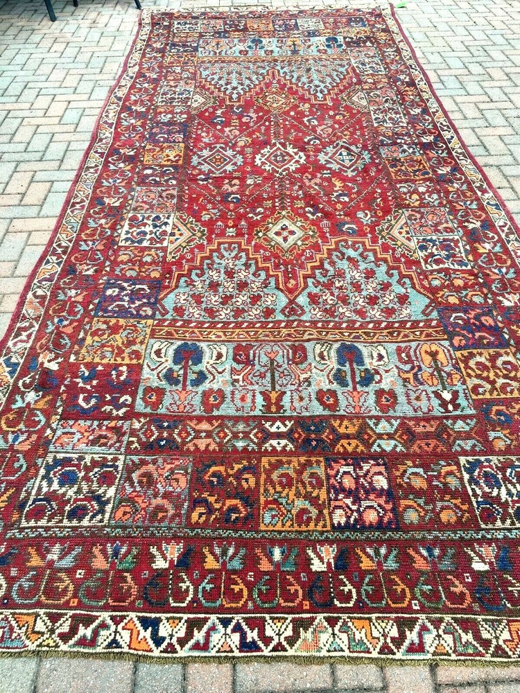Antique Moroccan Rabat gallery size Carpet 5'5"x15'5" c. late 19th cent.