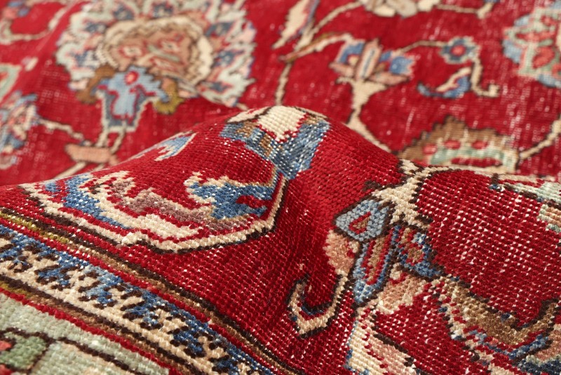 Vintage Hand-Knotted Carpet 8'4" x 11'5" Traditional Oriental Wool Area Rug gallery