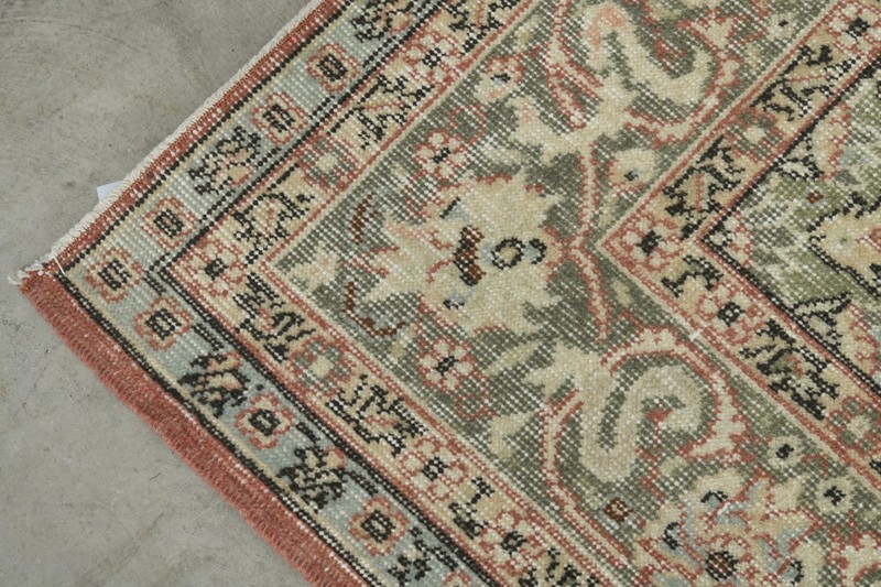 Oversize Turkish Rug 7x11 Hand-Knotted Vintage Oushak Wool Rug Large Carpet,734 gallery
