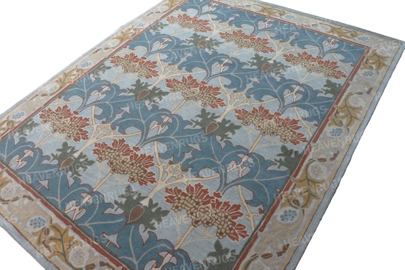 Woman Weaver New cecil natural Handmade Traditional Parsian Style Wool Area Rug gallery