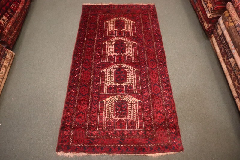 COLLECTORS' ITEM Antique Kizil Ayak Natural Vegetable Dye Afghan Turkoman Carpet gallery