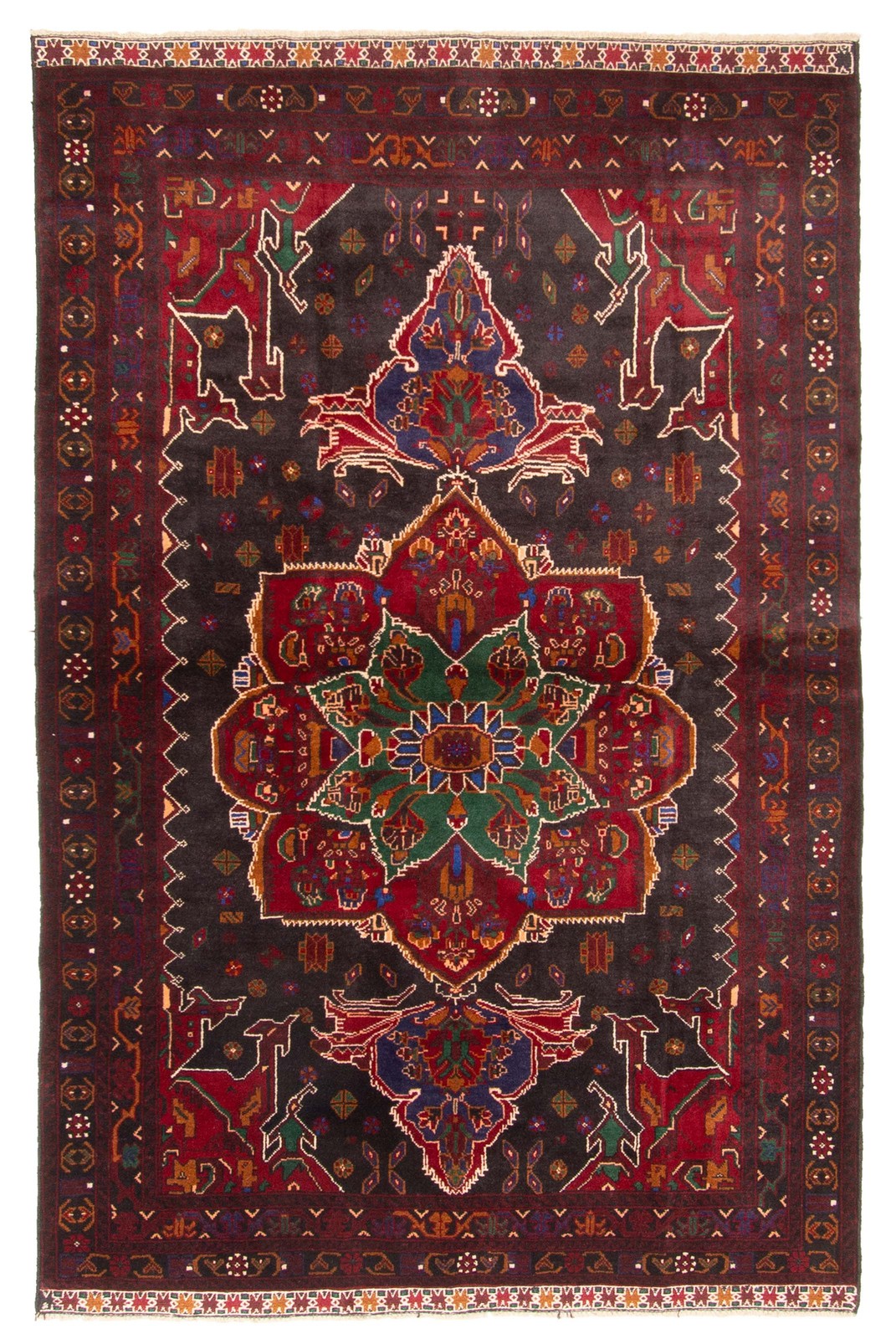 Traditional Vintage Hand-Knotted Area Rug 4'3" x 6'8" Oriental Wool Carpet gallery