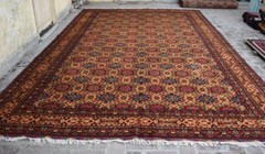 Oversized Large Afghan Turkmen Area Rug 10×16 Fine Geometric Traditional Carpet