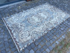 Home Decor Rug, Turkish Vintage Rug, Boho Decor Rug, 6,1 x 8,4 ft