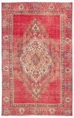 Vintage Hand-Knotted Area Rug 6’6″ x 10’4″ Traditional Oriental Wool Carpet