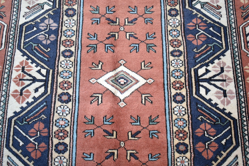 Vintage Turkish Rug 57'' x 81'' Hand-knotted Milas Rug Decorative Milas Wool Rug gallery